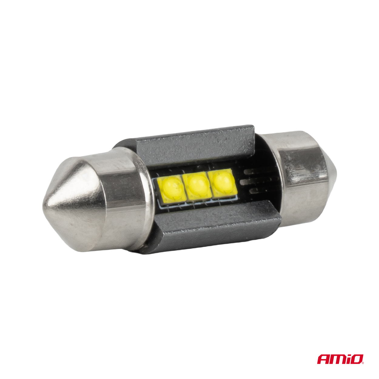 ŻARÓWKI AMIO LED CANBUS 31MM 2525 3SMD WHITE 12/24V
