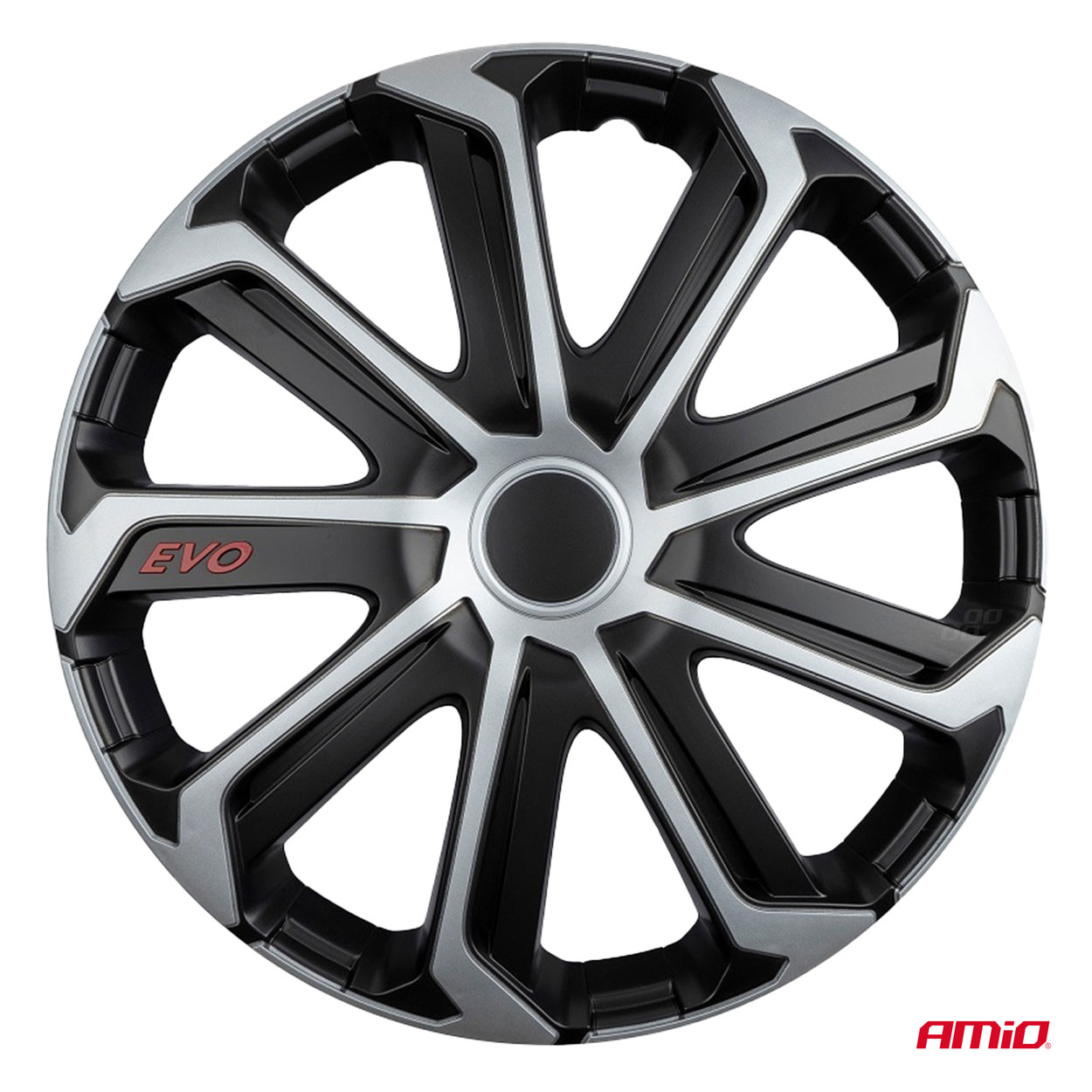 KOŁPAKI AMIO 16'' EVO BLACK&SILVER COLOUR BOX