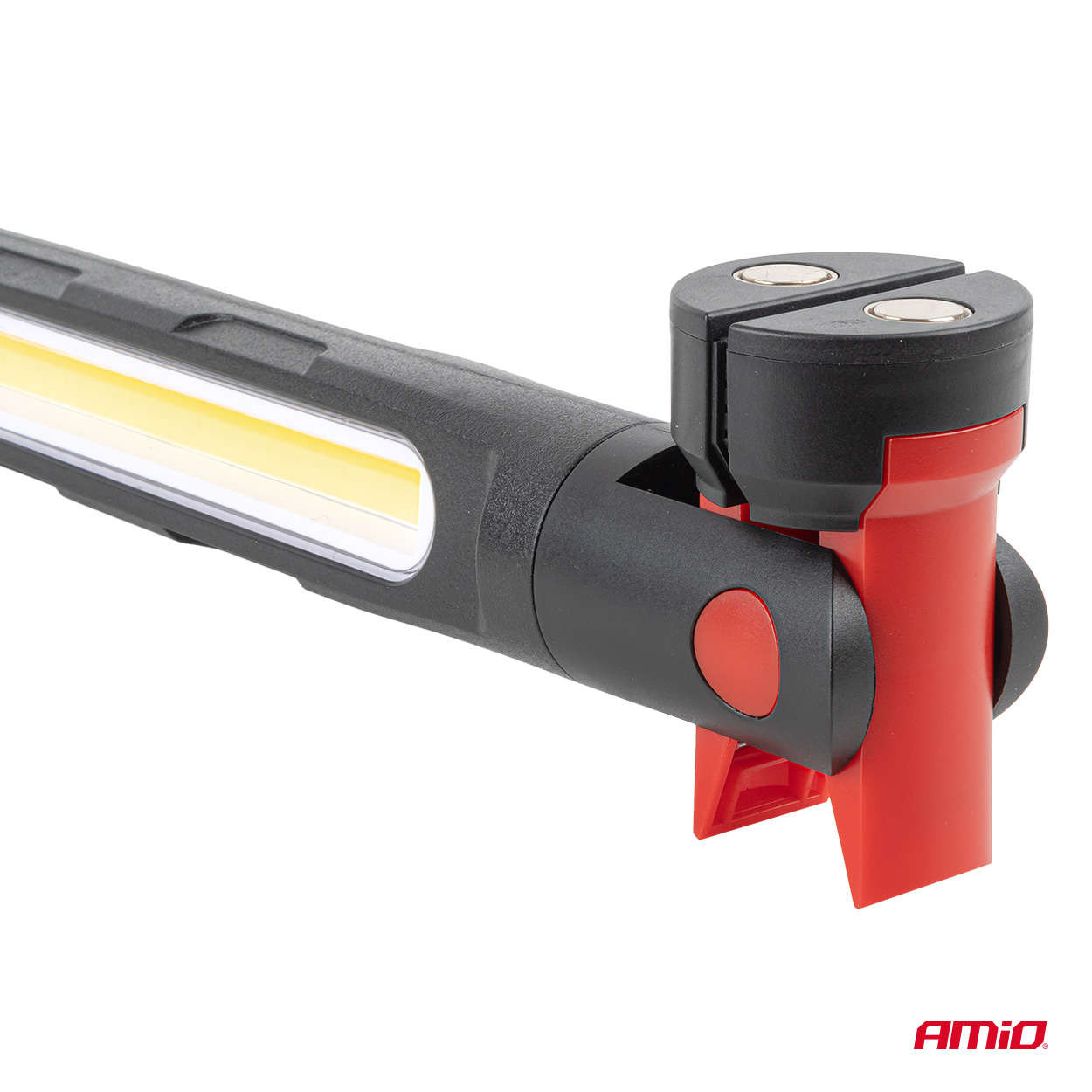 AMIO LAMPA INSPEKCYJNA LED Z MAGNESEM I ZACISKIEM 4000 MAH 