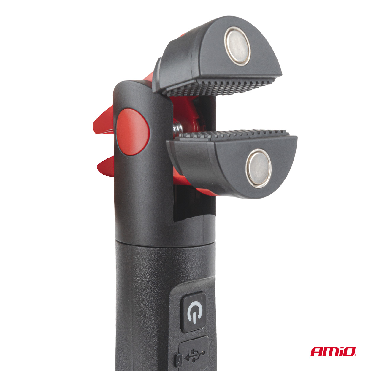 AMIO LAMPA INSPEKCYJNA LED Z MAGNESEM I ZACISKIEM 4000 MAH 