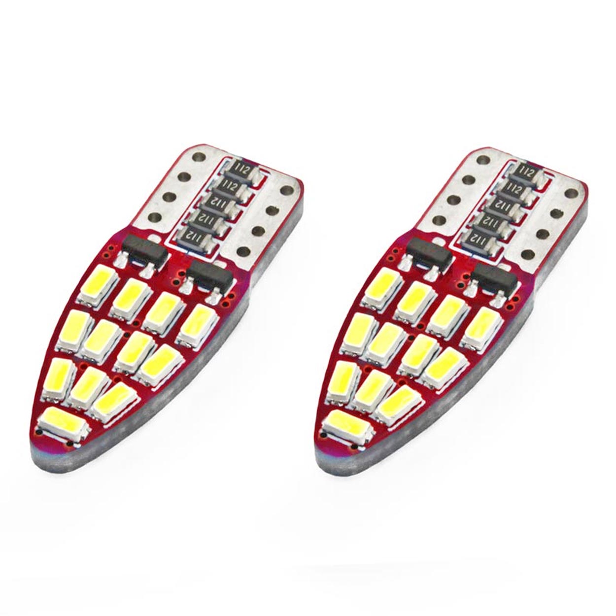 AMIO ŻARÓWKI LED CANBUS 24SMD 3014 T10E W5W WHITE 12V