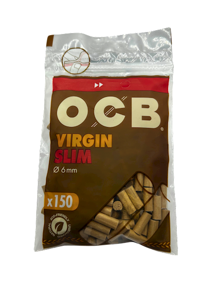 OCB Filtry Slim Virgin Brown 15x6 mm 150 sztuk