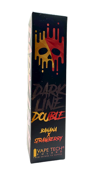 Longfill Dark Line Double 8/60ml - Banana Strawberry