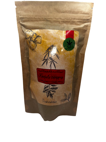 Herbata konopna Truskawkowa - Cannabis Spot 50g