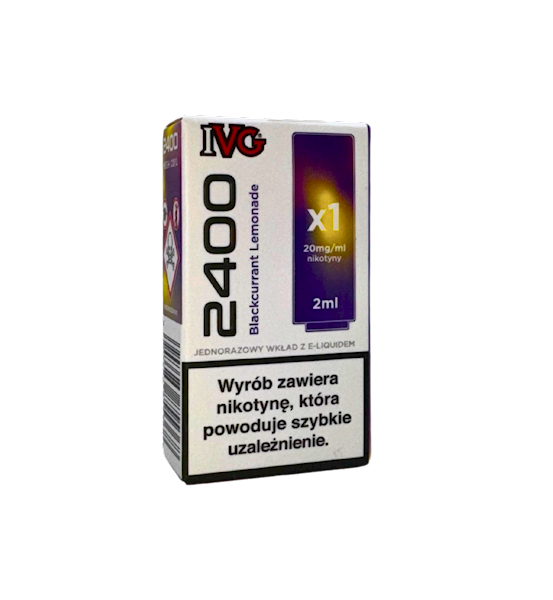 IVG 2400 Pod Blackcurrant Lemonade 20mg 2ml