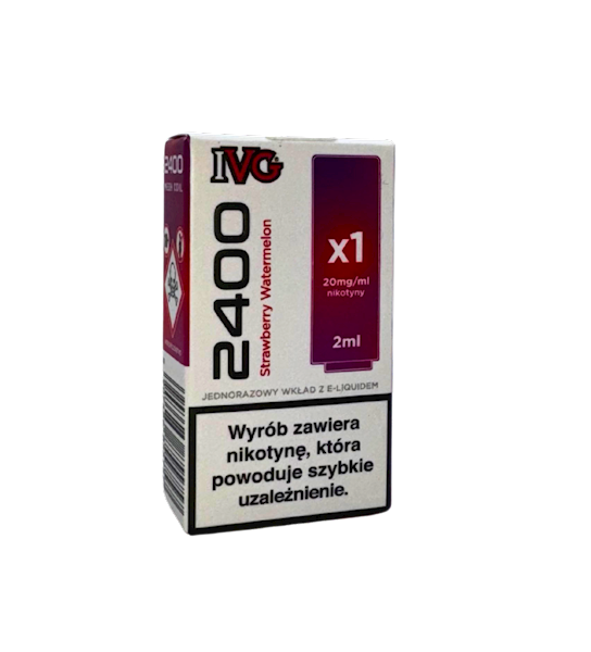 IVG 2400 Pod Strawberry Wtarermelon  20mg 2ml