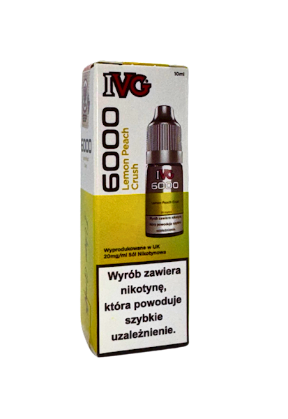 IVG 6000 Nicotine Salt Lemon Peach Crush 20 MG 10ml