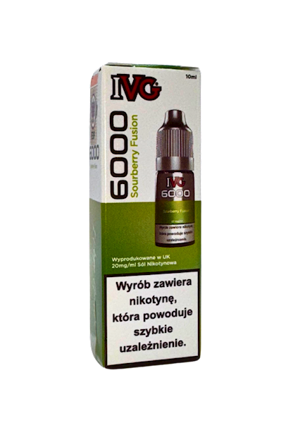 IVG 6000 Nicotine Salt Sourberry Fusion  20 MG 10ml