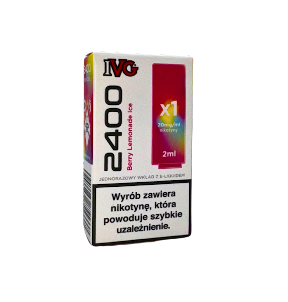 IVG 2400 Pod Strawberry Mint Menthol Mojito 20mg 2ml