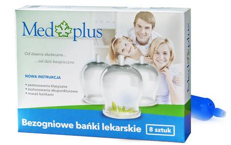 BAŃKI LEKARSKIE BEZOGNIOWE 8szt.