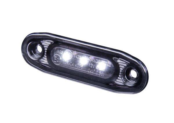 LAMPA OBRYSOWA DARK NIGHT BIAŁA 3-LED