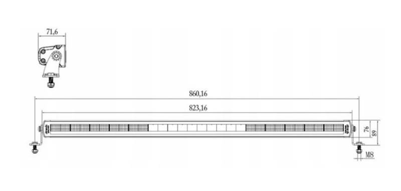 PANEL LED SIBERIA DRC BAR 32" 24000Lm 300W