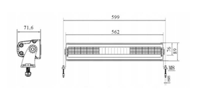 PANEL ROBOCZY SIBERIA DR LED BAR 22" 16000Lm