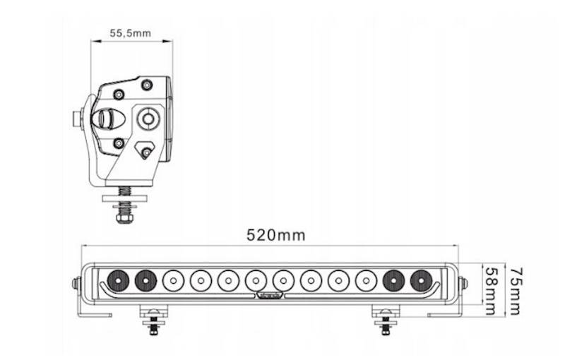 PANEL LED DARK KNIGHT IDENTITY 20" 12000Lm