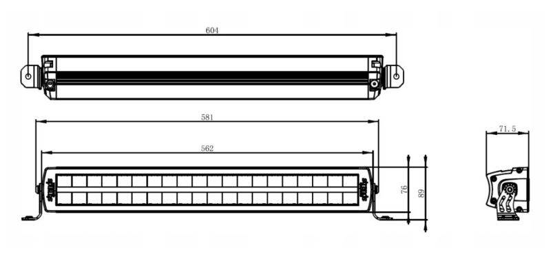 PANEL ROBOCZY LED SIBERIA OUTLAW 22" 13000Lm
