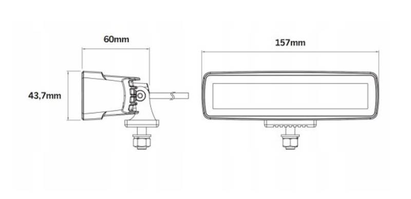 LAMPA ROBOCZA LED SZPERACZ SIBERIA RV 2880Lm