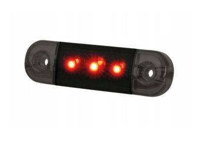 LAMPA OBRYSOWA SLIM STRANDS CZERWONA 12/24V