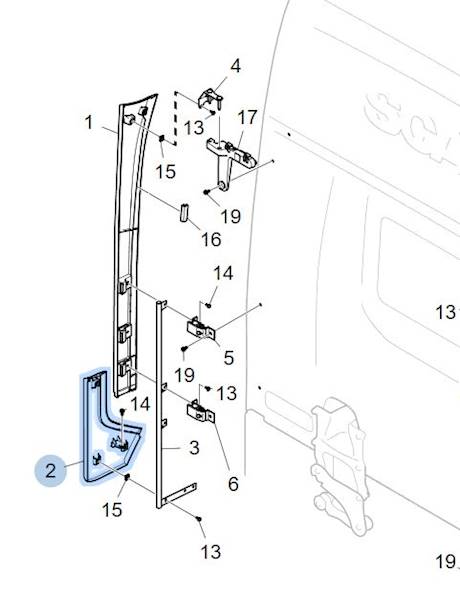 PRZEDŁUŻENIE UCHO SPOILER ZAKAB. SCANIA R S LEWE