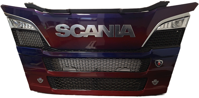 MASKA ATRAPA SCANIA R KOMPLETNA + HALOGENY