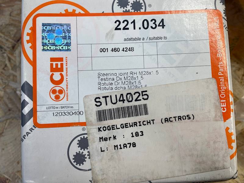 KOŃCÓWKA DRĄŻKA KIEROWNICZEGO MB ACTROS --> PRAWA