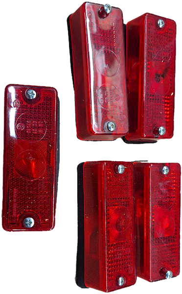 LAMPA OBRYSOWA NACZEPY UNIWERSALNA CZERWONA