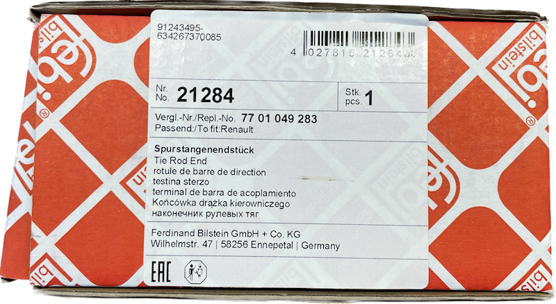 KOŃCWKA DRĄŻKA KIEROWNICZEGO RENAULT OPEL--> PRAWA