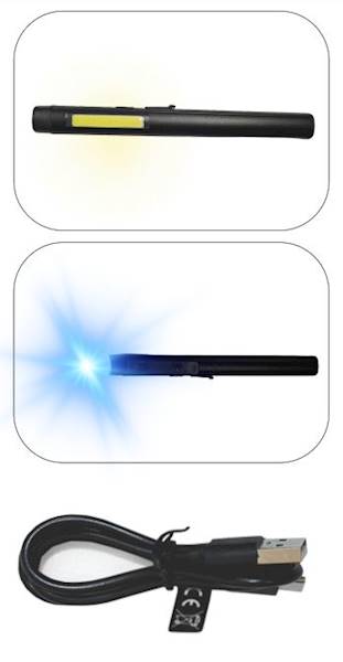LATARKA TAKTYCZNA LED 150Lm KMR21 4 FUNKCJE