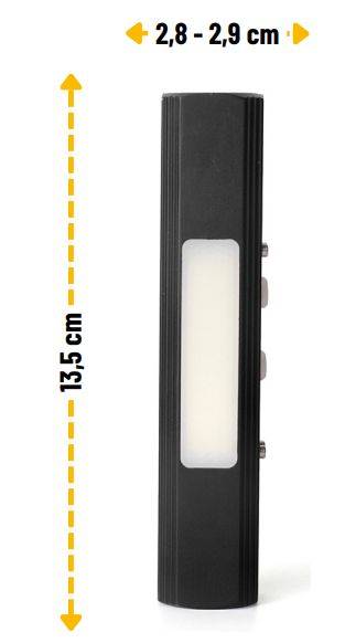 LATARKA TAKTYCZNA LED 6W 200Lm USB KMR11 3 FUNKCJE