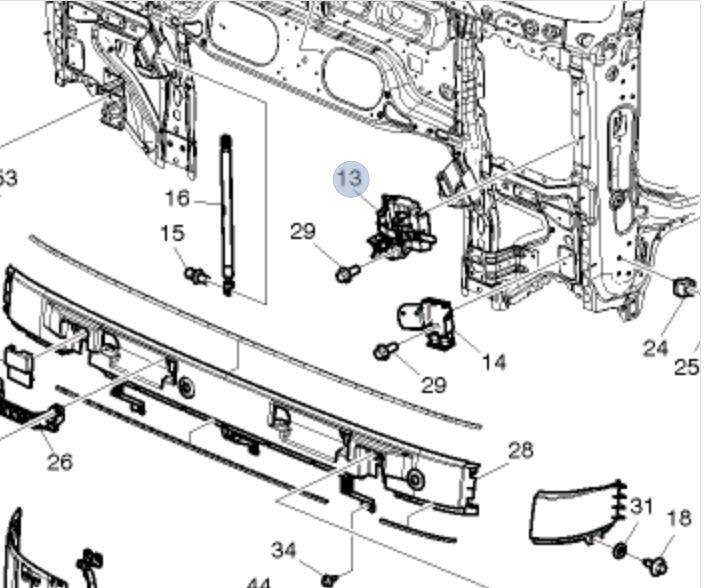 UCHWYT MOCOWANIE KLUCZA VOLVO FH5