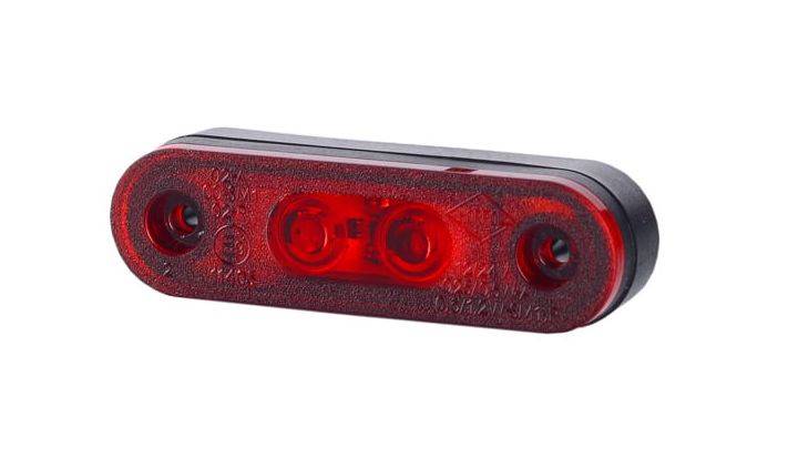 LAMPA OBRYSOWA HORPOL LED CZERWONA WPUSZCZANA