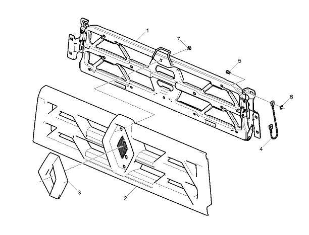 GRILL ATRAPA ŁAWECZKA RENAULT T RANGE GAMMA 