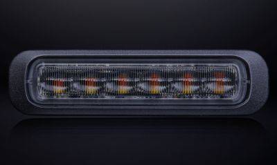 DARK KNIGHT STROBE LIGHT AMBER 6 LED DARK LENS