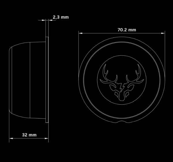 OBRYSÓWKA VIKING FREEDOM LED OKRĄGŁA ---> BIAŁA