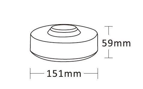 LAMPA BŁYSKOWA KOGUT UFO 48 LED 22W 