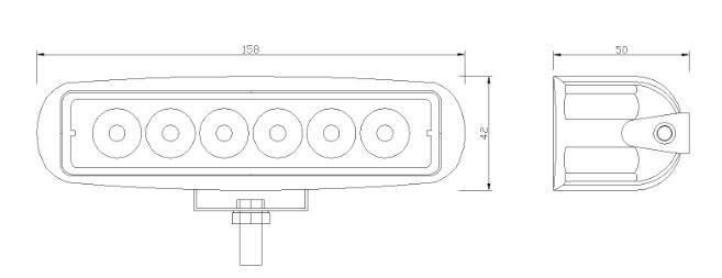 LAMPA ROBOCZA SZPERACZ 6 LED 1680Lm SPOT