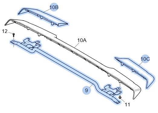 SPOILER DACHOWY OWIEWKA SCANIA R S NGS