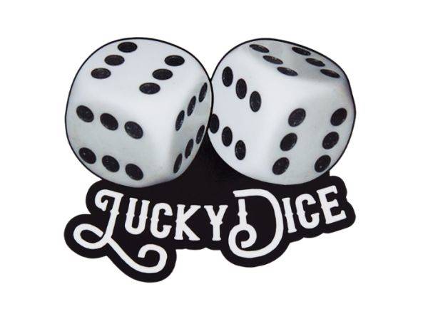 NAKLEJKA LUCKY DICE 12x10cm NEDKING