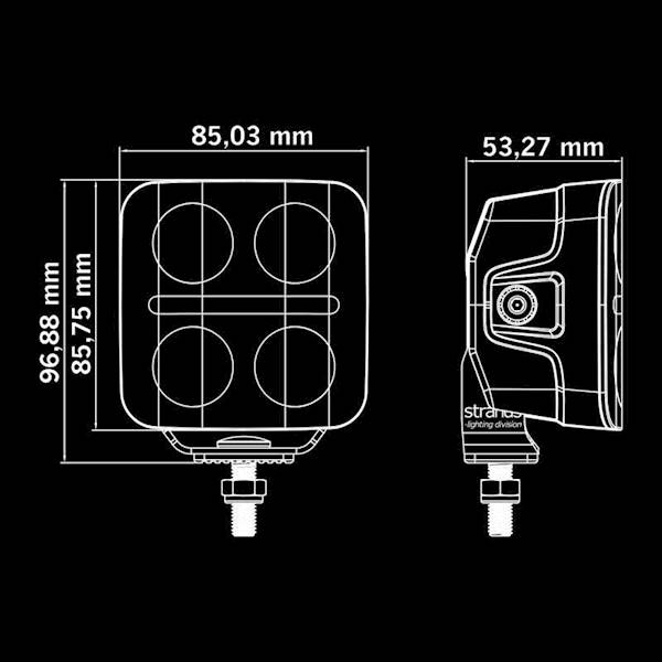 LAMPA ROBOCZA LED QUBE NUUK D-LINE 39W 2920Lm