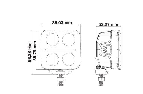 LAMPA ROBOCZA LED QUBE NUUK D-LINE 41W 2710Lm