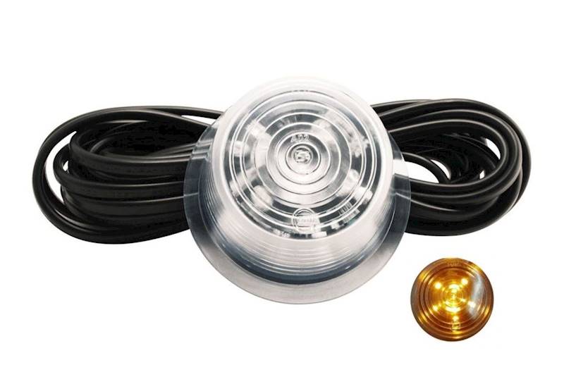 LAMPA LAMPKA OBRYSOWA 6 LED POMARAŃCZOWA 24V