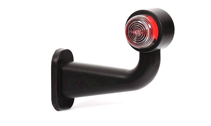 LAMPA OBRYSOWA WAŚ BIAŁO-CZEROWNA ŻARÓWKA
