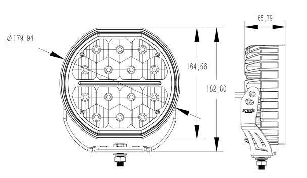 HALOGEN DALEKOSIĘŻNY REFLEKTOR LAMPA BIG ENERGY 7"