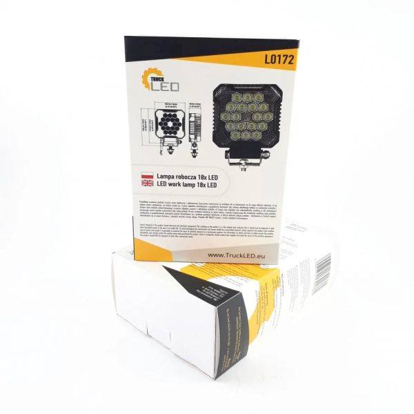 LAMPA ROBOCZA SZPERACZ 18LED 2800Lm KWADRATOWA
