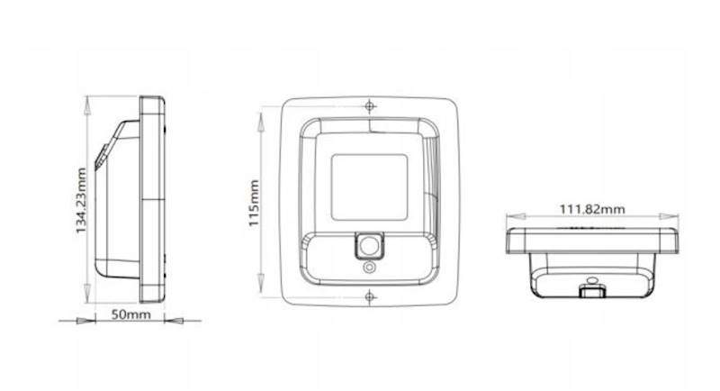 LAMPA TYŁ TYLNA DARK KNIGHT IZE LED 