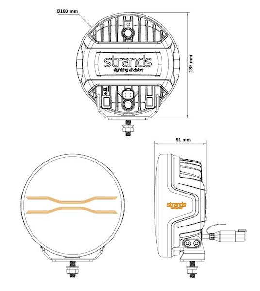 HALOGEN LAMPA LED FOR9T DRAGON DRIVE 7"