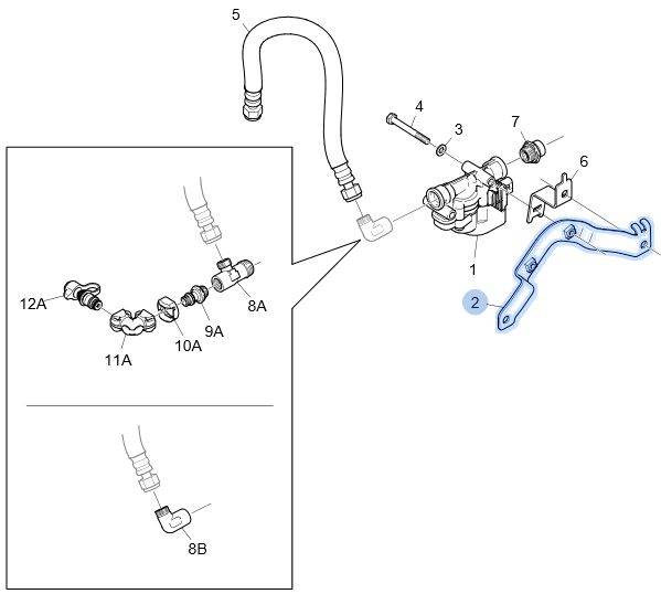 WSPORNIK ZAWORU MOCOWANIA ABS SCANIA