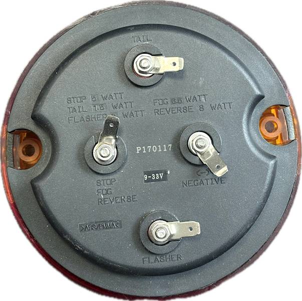 LAMPA TYLNA PRZYCZEPKI LED OKRĄGŁA 9-33V