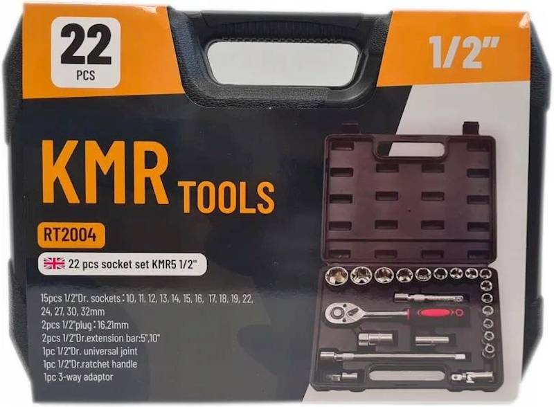 ZESTAW NARZĘDZI KMR5 - 22 ELEMENTY 1/2"