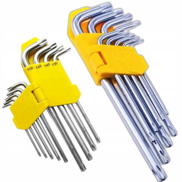 ZESTAW KLUCZY TORX 9 ELEMENTÓW DŁUGIE