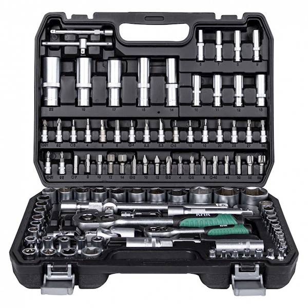 ZESTAW NARZĘDZI KMR16 108 ELEMENTÓW 1/2" 1/4" 